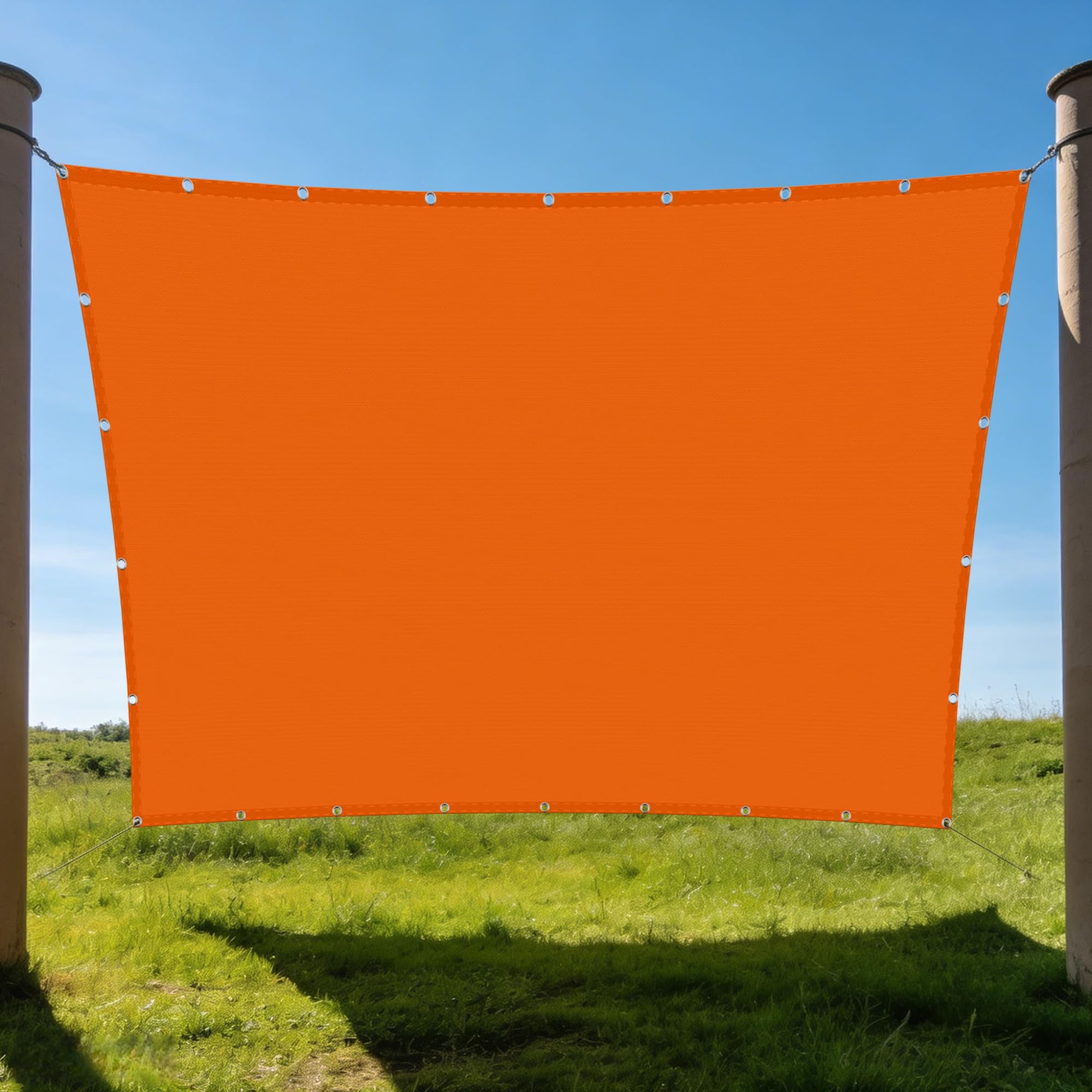 Toile ombrage auvent respirant 2x3.5m avec protection anti-UV pour terrasse
