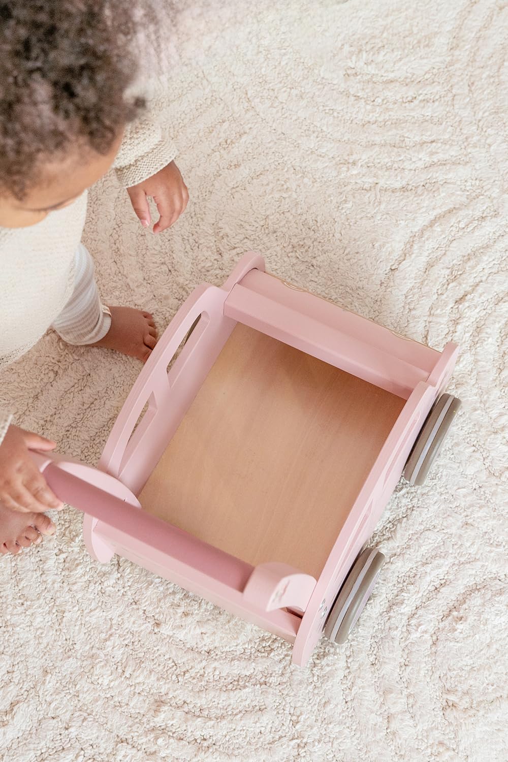 Little Dutch Laufwagen Schiebewagen Auto Holz Baby Kleinkind rosa - Fairy Garden
