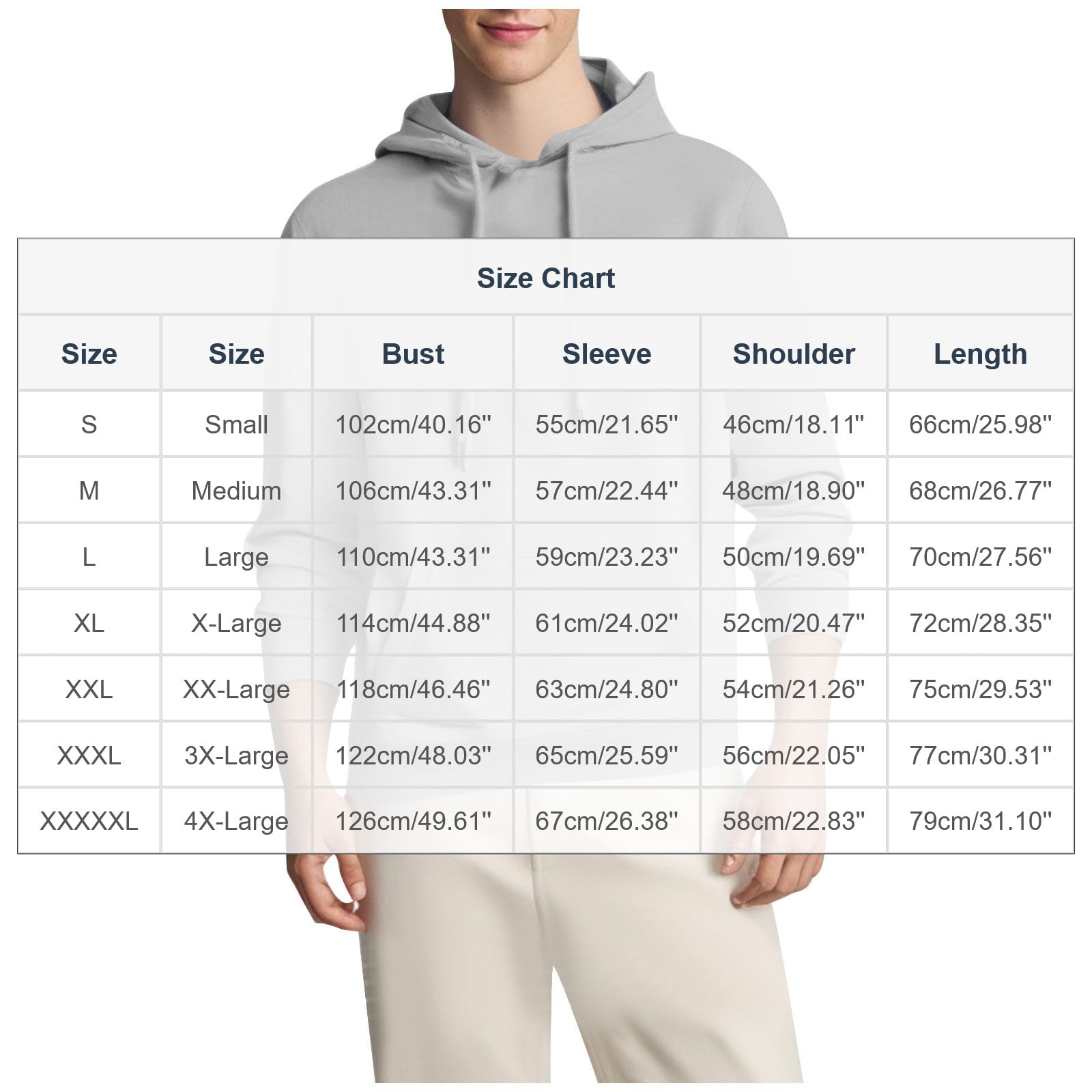 Mens Hoodies Lightweight Fashion Fleece Lined Hooded Sweatshirt Long Sleeve Gym Casual Pullover with Kangaroo Pocket — view 3