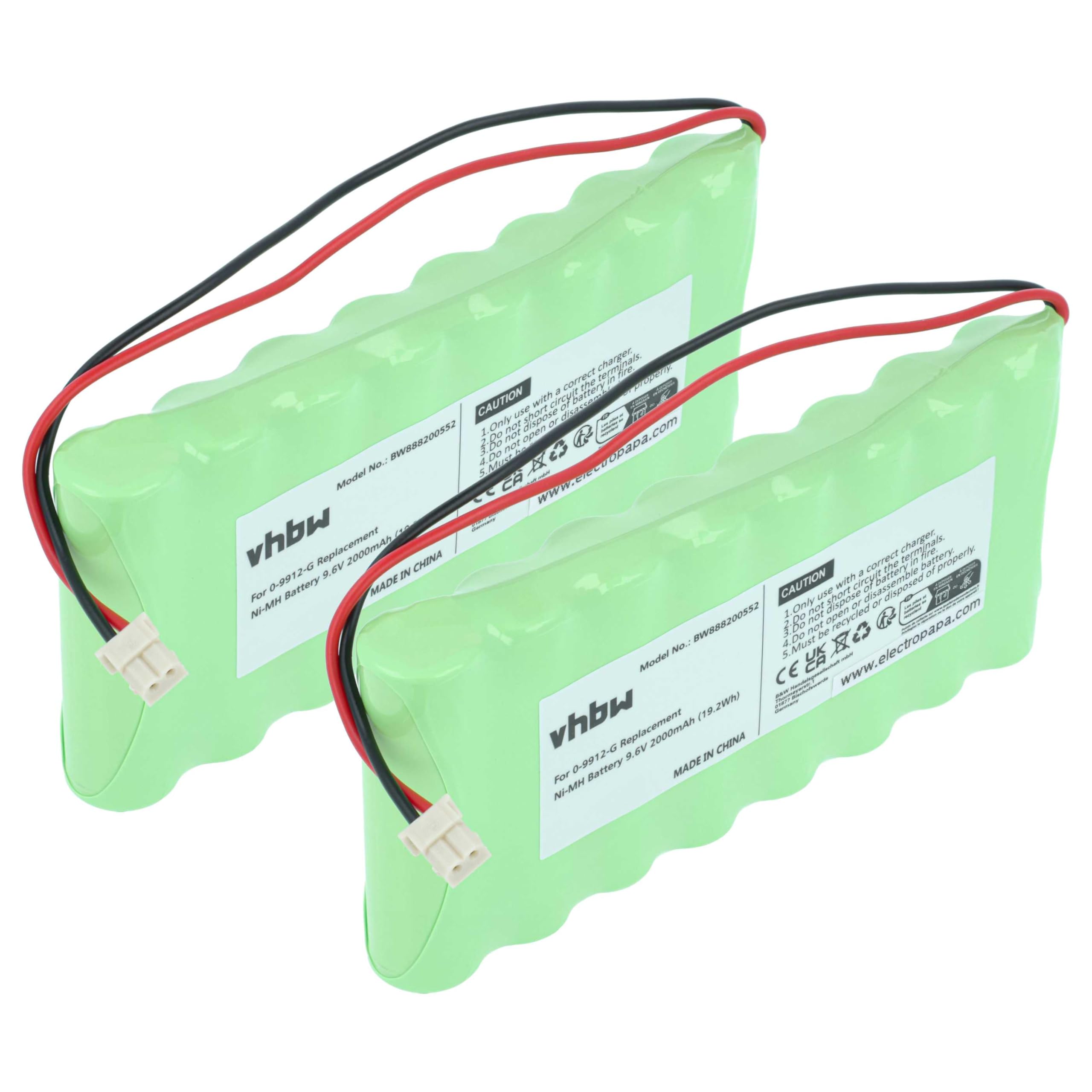 vhbw 2X Batterie Compatible avec Visonic PowerMaxComplete