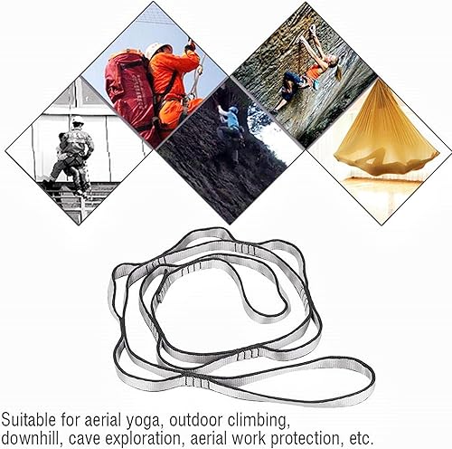 Vista 13 de 2 piezas ajustables antigravedad crisantemo swing volador elástico cuerda escalada cadenas margaritas extensión yoga cinturón colgante