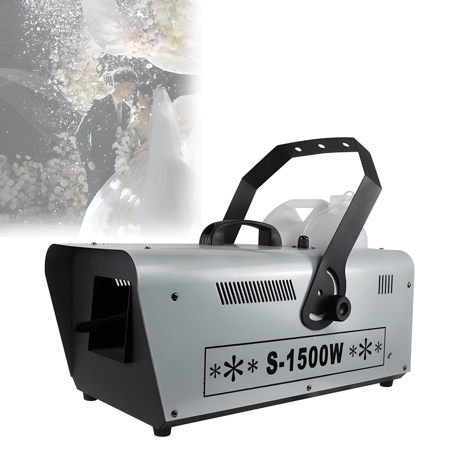 Máquina de nieve 1500W que cubre 20㎡ sin acumulaciones