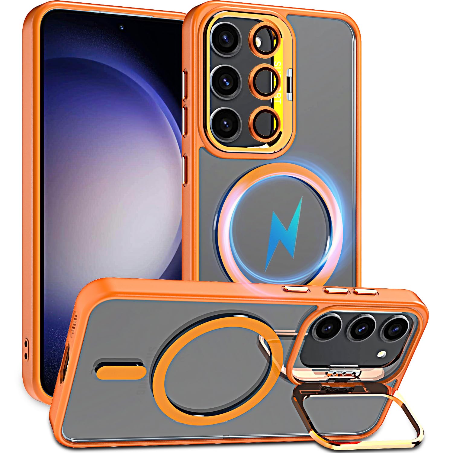 Coque transparente pour Galaxy S23 compatible MagSafe antichoc militaire - 7