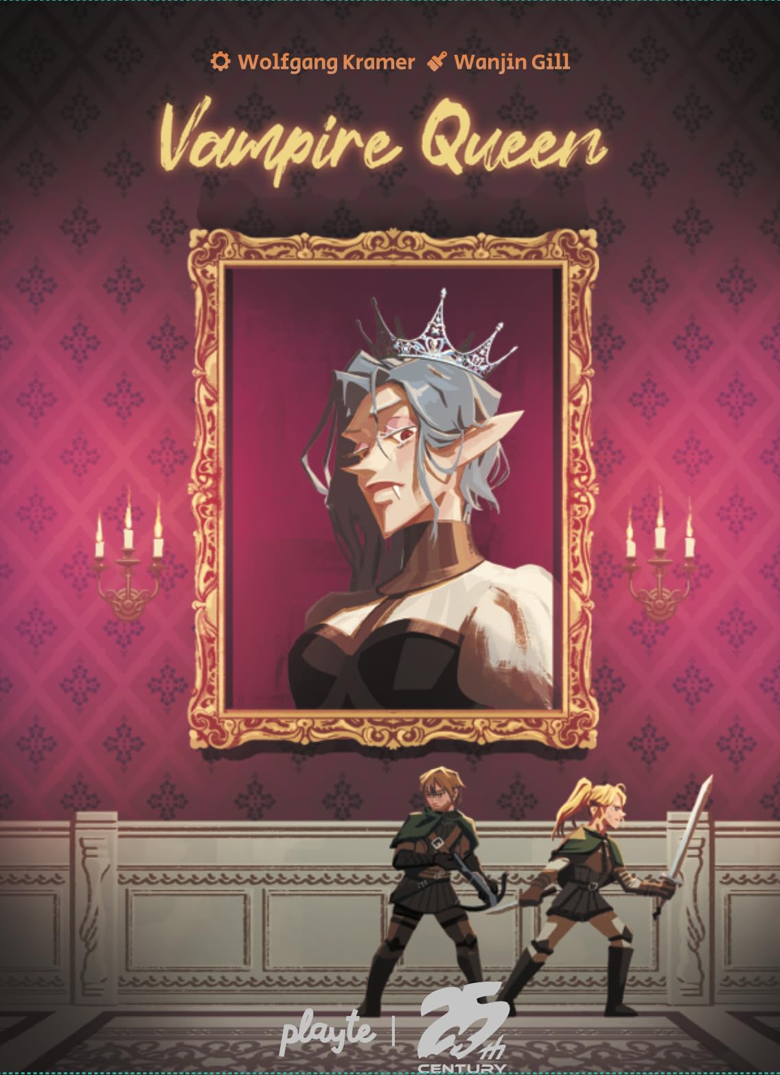 Vampire Queen, Get The Vampires Back to Their Coffins by Dawn, Card Game for 3 to 12 Players - 25th Century Games