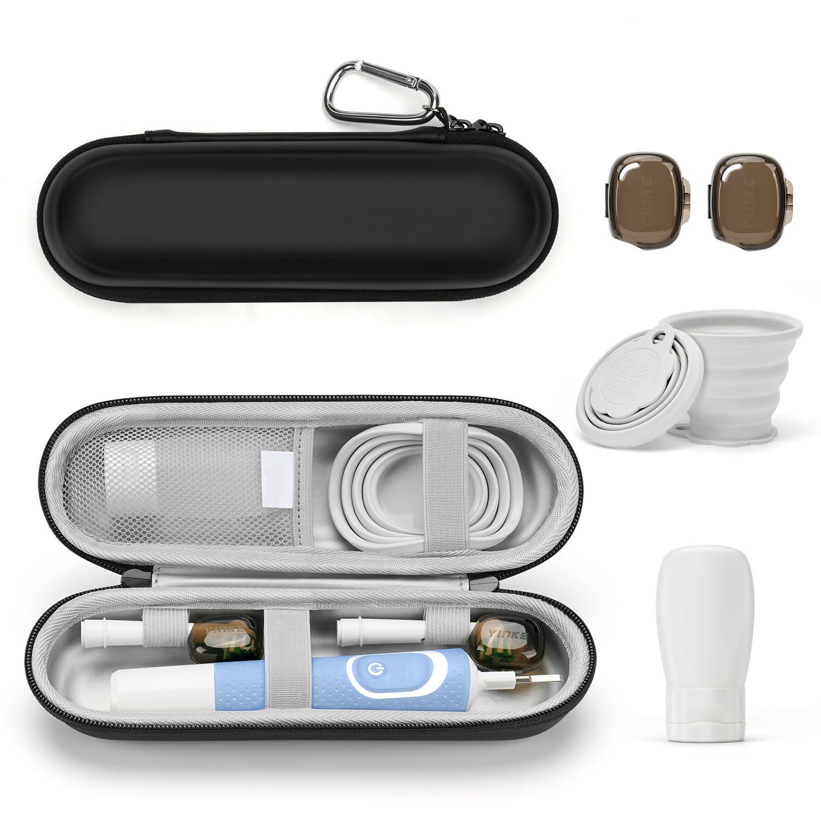 Yinke 2.0 Electric Toothbrush Case for Oral B/Oral-B Pro/Philips Sonicare/Suri Sonic Electric Toothbrush, Electric Toothbrush Travel Case
