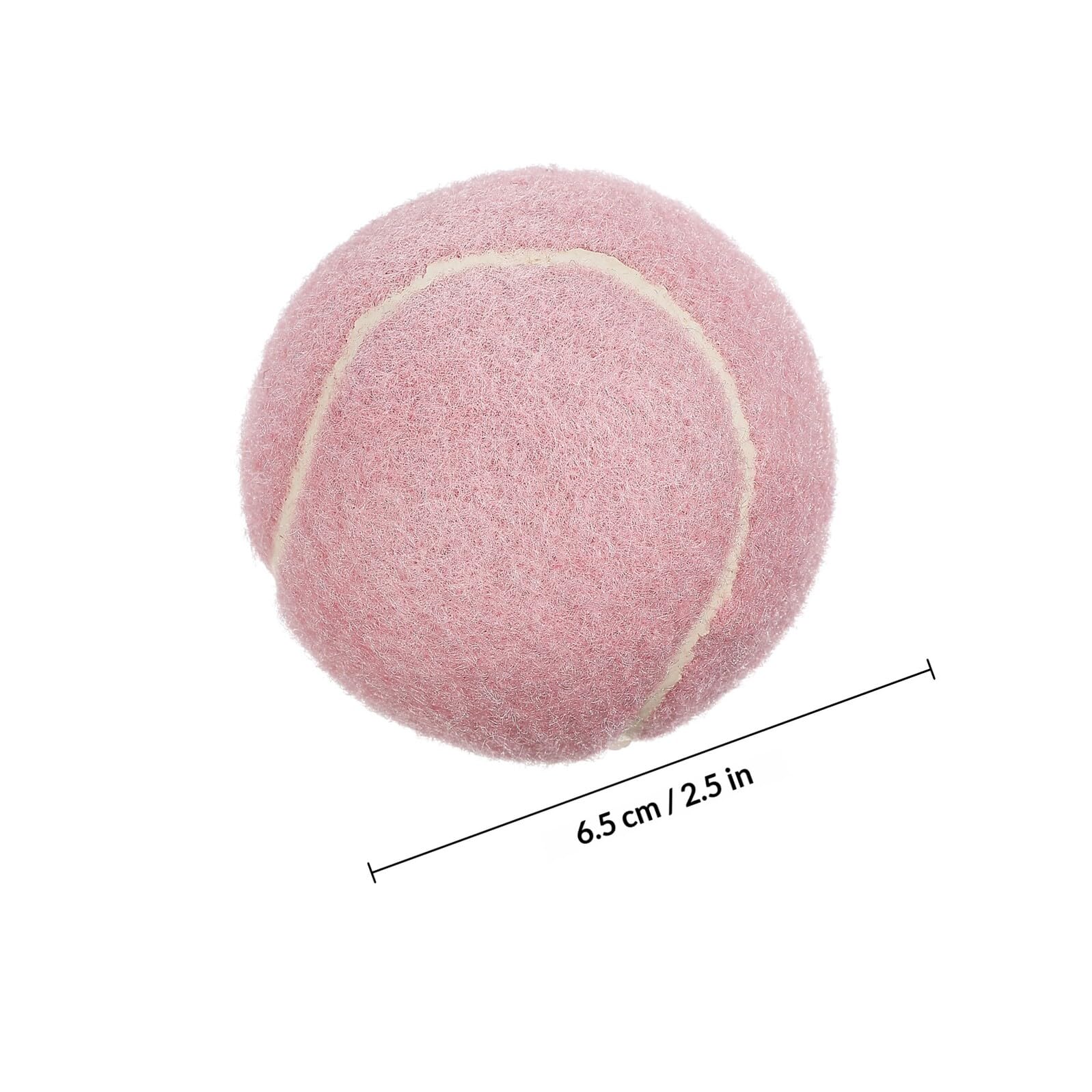 Tofficu 12 Robuste Tennisbälle für Hunde aus Gummi mit Tasche Trainingsspielzeug für Kleine und Welpen Langlebiges Hundespielzeug aus Chemischem Faserstoff Zufällige Farbe