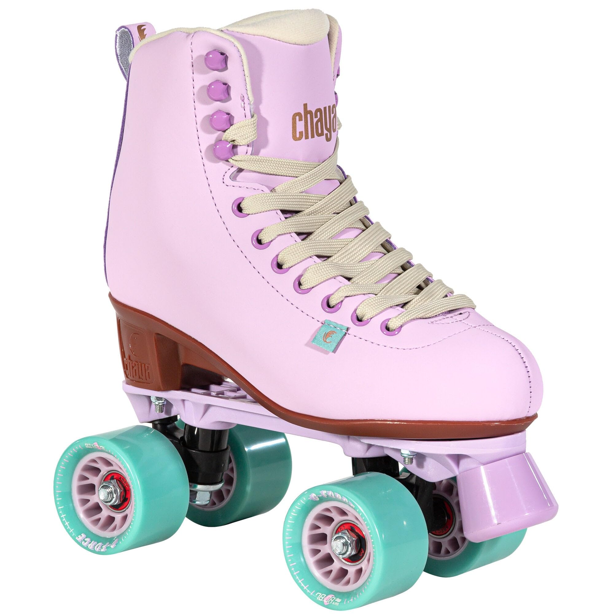 Chaya Melrose Lavender Roller Skates - Stilvolle Rollschuhe im Retro-Style von 36 bis 42 - Komfortable vegane Materialien - Glasfaserverstärkte Kunststoffplatte - 61mm/78A Rollen