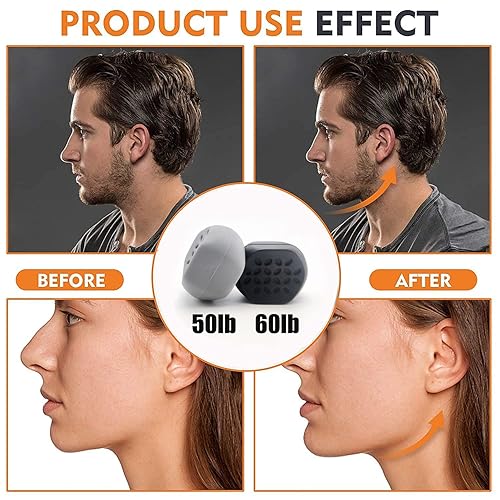 Miniatura 3 de Ejercitador de mandíbula para hombres y mujeres, fortalecedor de mandíbula, hace que tu cara sea más tridimensional (negro)