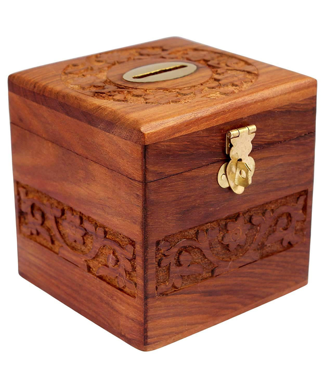Sami Enterprises Wooden Money Bank for Kids Coin Saving Box for Home Style Wooden Product. (B08RWLPTGQ) Amazon Price History, Amazon Price Tracker