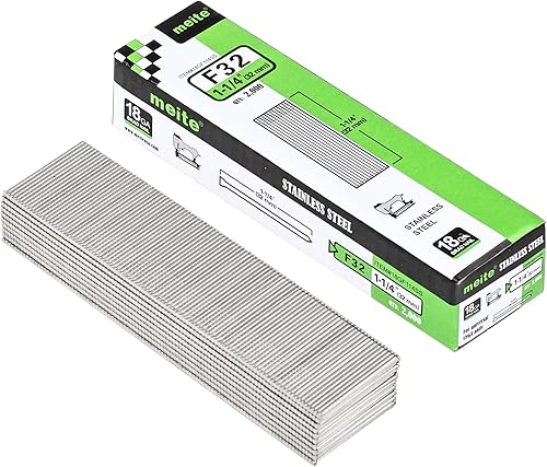 Miniatura 1 de meite Clavos Brad de acero inoxidable de calibre 18, clavos Brad 18GA de 1-14 pulgadas, uñas de acero inoxidable 304 con acabado pequeño para