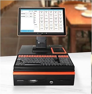 Cash Register, POS Computer Factory System Cash Register, Terminal Touch Desktop Restaurant Supermarket Hotel PC(Orange J1800)