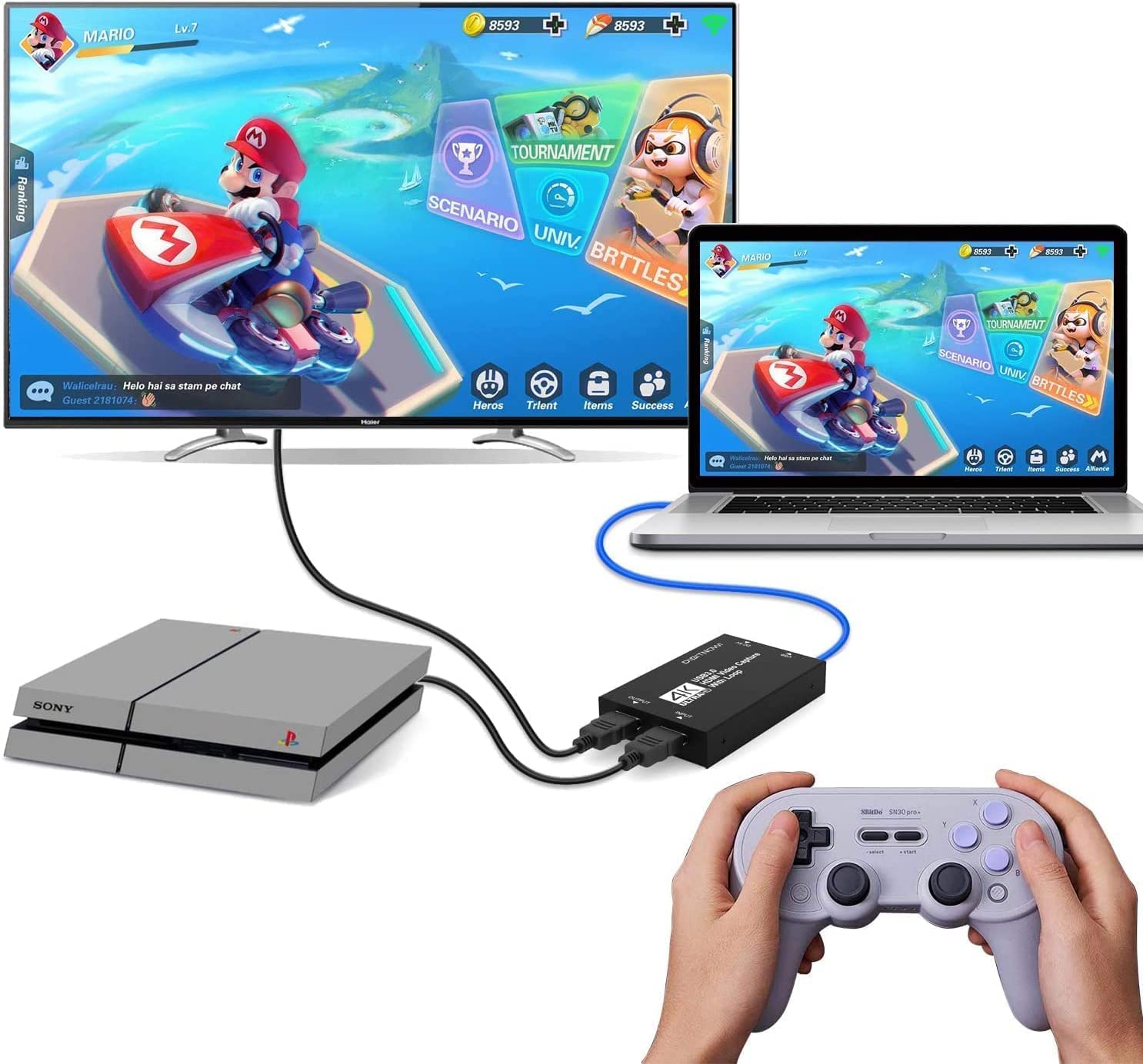 Snapklik.com : Video Capture Card, 4K HDMI Video Capture, USB 3.0 Game ...
