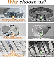 Vista 5 de BUXVRCS Candelabro de cristal plateado - Moderna lámpara de techo semiempotrada para cocina, dormitorio, sala de estar y más (plateado)