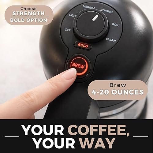 Miniatura 8 de VINCI Micro Café - La cafetera de porción individual más pequeña Compatible con Keurig K-Cups, K-Pods Jarra de vidrio Preparación cerrada