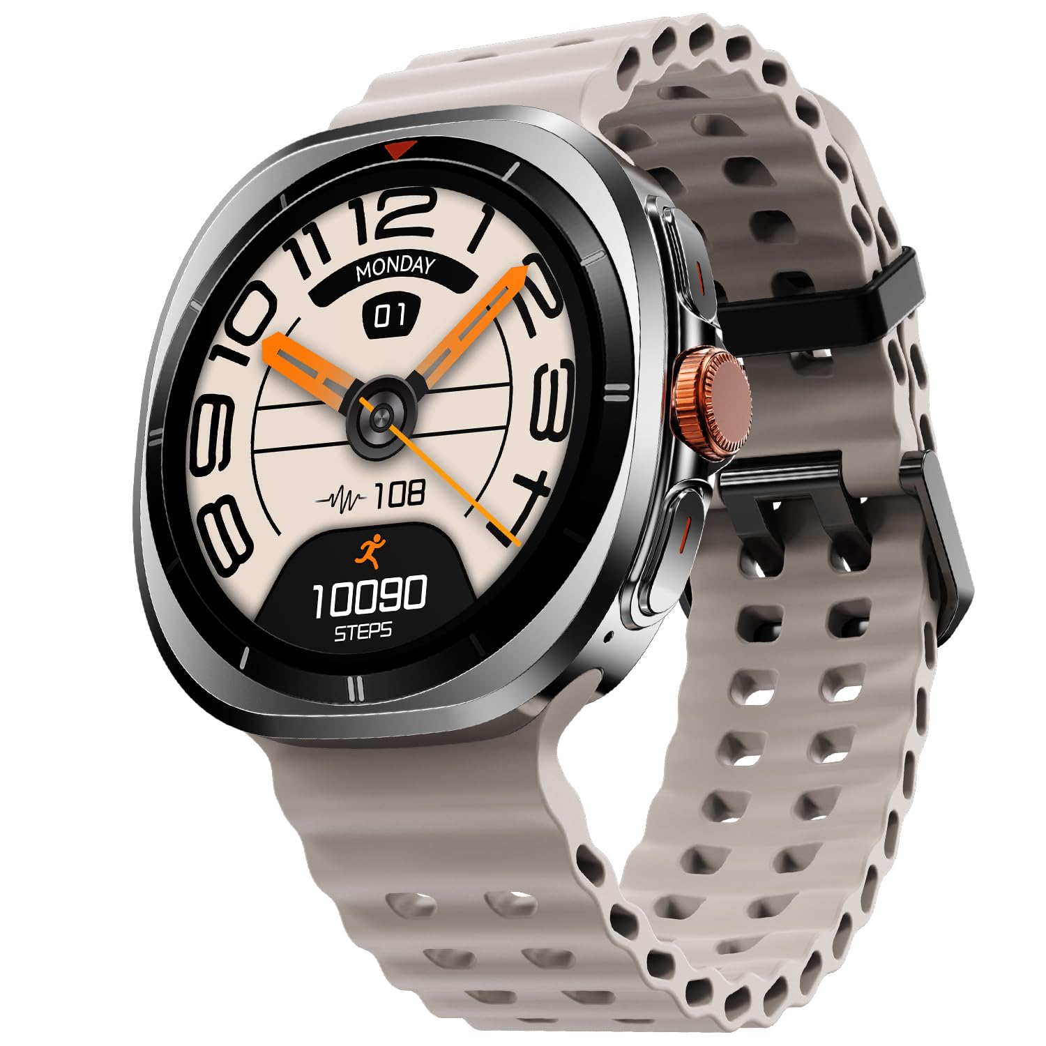 Fire-Boltt Axiom Smart Watch 1.43″ AMOLED Display, Health & Fitness Tracking, Always-On Screen, Wireless Charging, Rotating Crown, Bluetooth Calling, Metal Case Watch for Man & Woman – Silver White Fire-Boltt Axiom Smart Watch 1.43″ AMOLED Display, Health & Fitness Tracking, Always-On Screen, Wireless Charging, Rotating Crown, Bluetooth Calling, Metal Case Watch for Man & Woman – Silver White