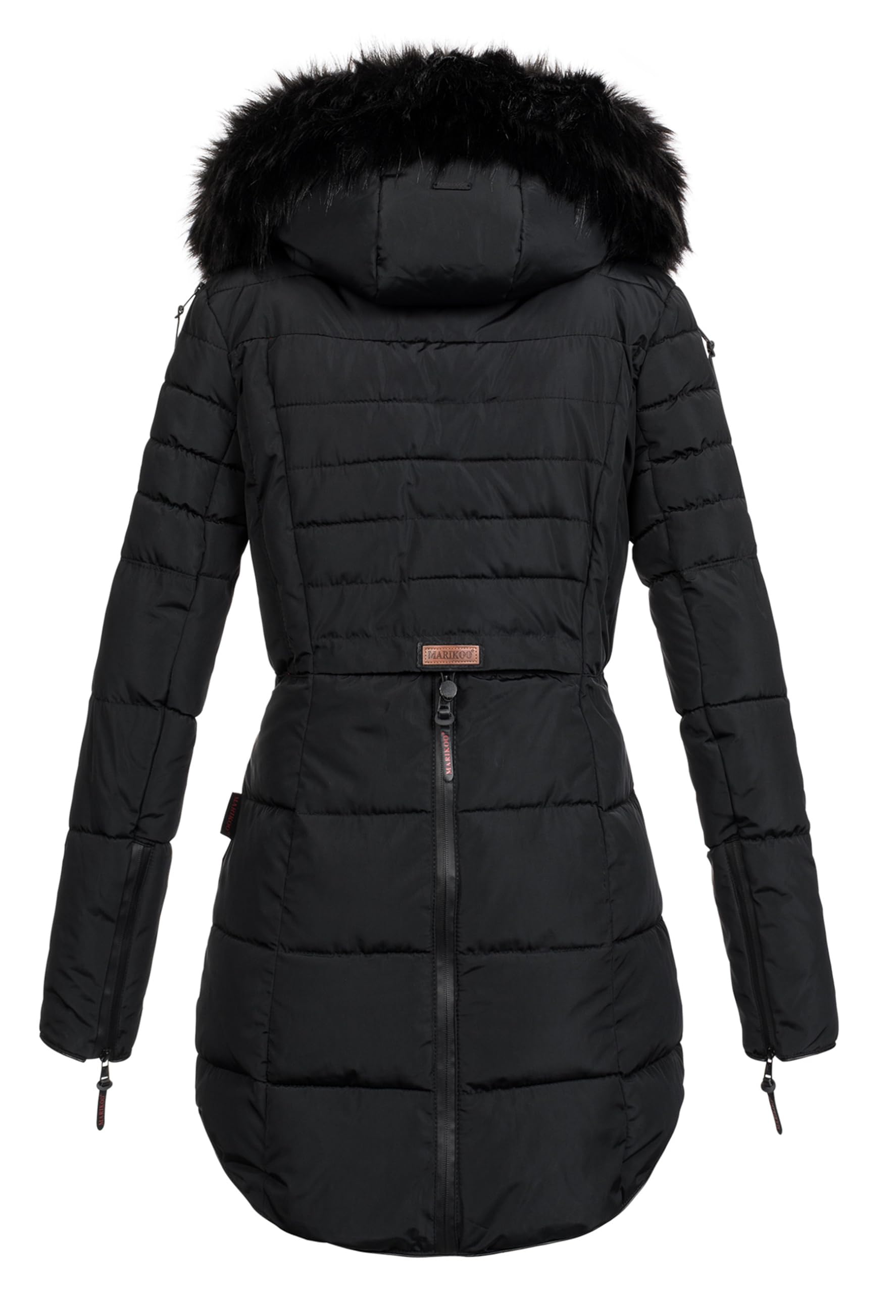 MARIKOO warme Damen Winter Jacke Winterjacke Parka Stepp Mantel lang B401
