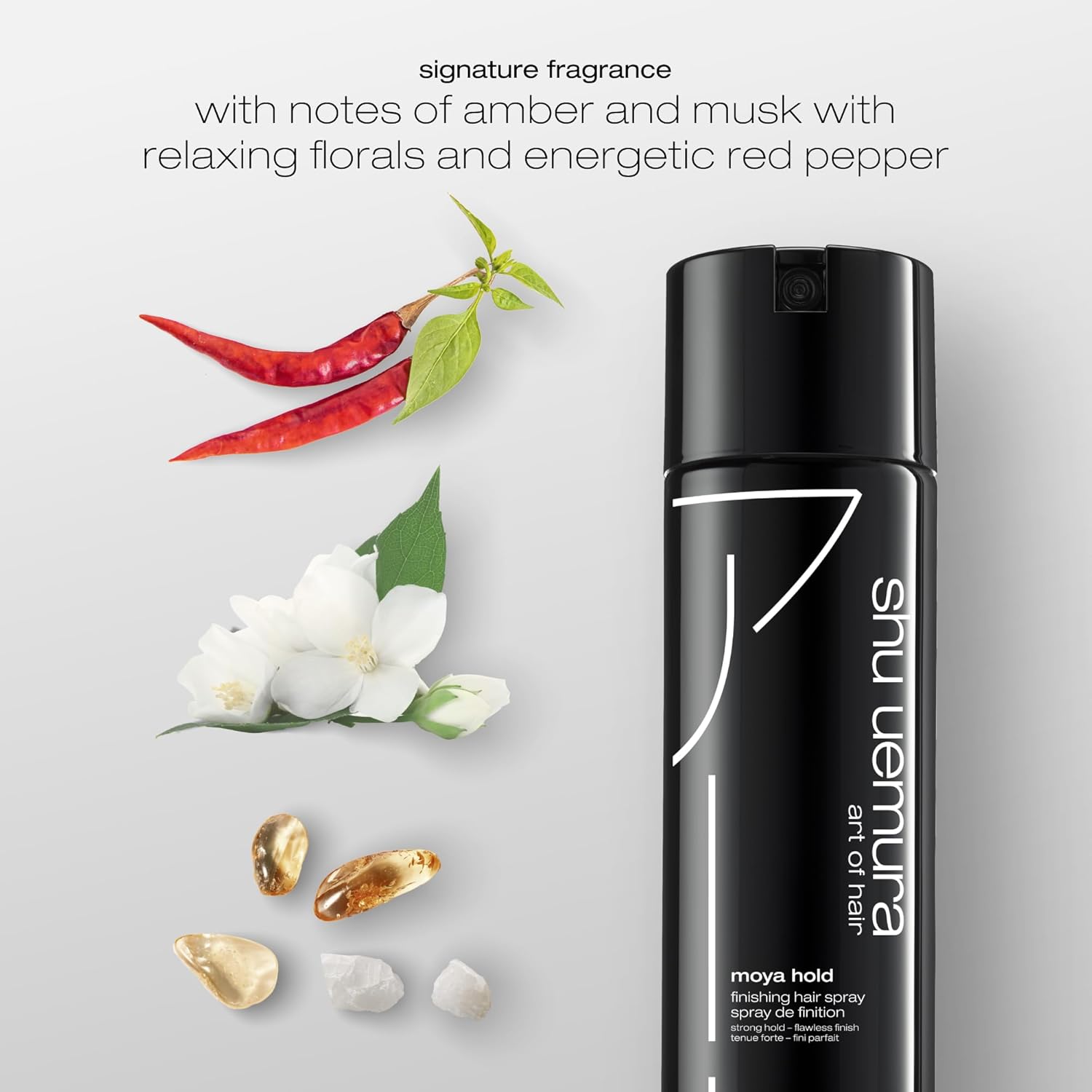 shu uemura art of hair moya hold finishing hair spray - long-lasting hold hairspray, defines styles and adds shine, lightweight micro-fine finish, for slicked back, updos, blowouts, 8.0 oz - Image 3