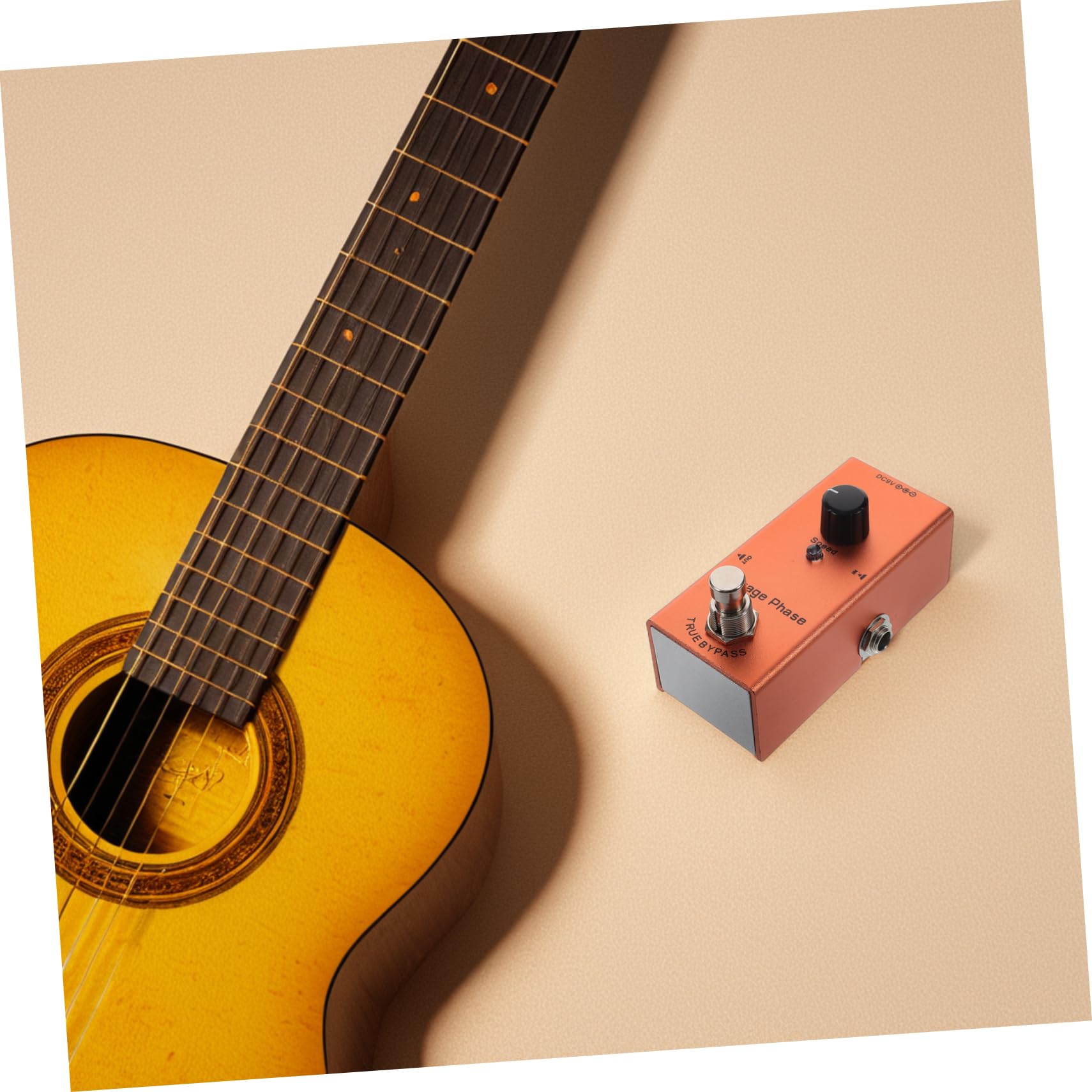 Toyvian Pedale Effetto per Chitarra Elettrica Mini Retro Phase Effettore con Riduzione Rumore Circuito True Bypass Design Portatile per Concerti e Registrazione Basso Chitarra Elettrica