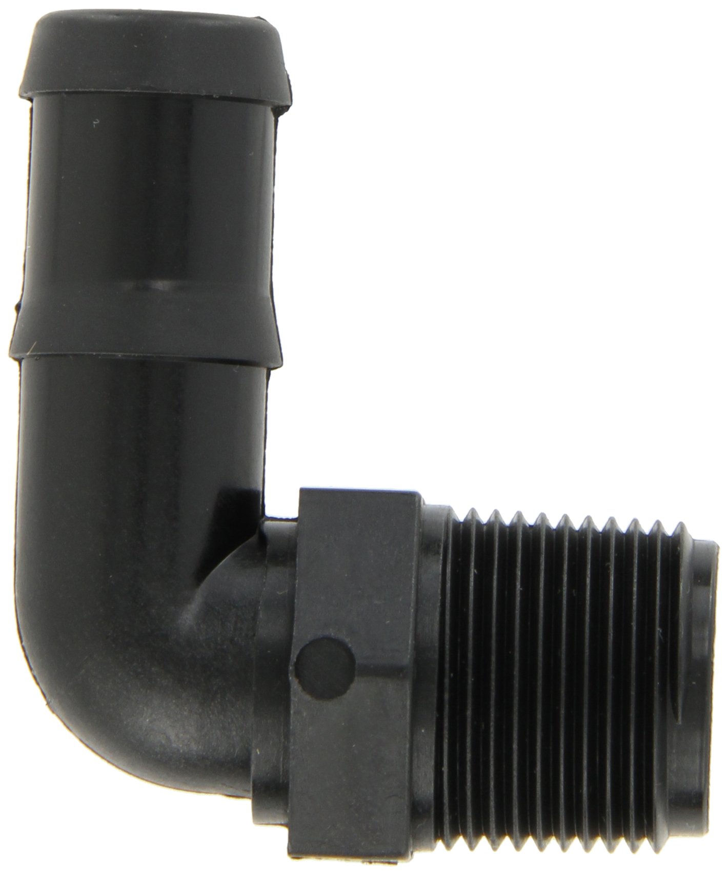 Banjo HB025-90 Polypropylene Hose Fitting, 90 Degree Elbow, 1/4