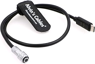 Alvin's Cables BMPCC 4K 6K トリガー電源ケーブル USB C Type-C PDからWeipu SF61B/S2 2ピン Blackmagic Pocket Cinema Camera 19.7インチ/50cm