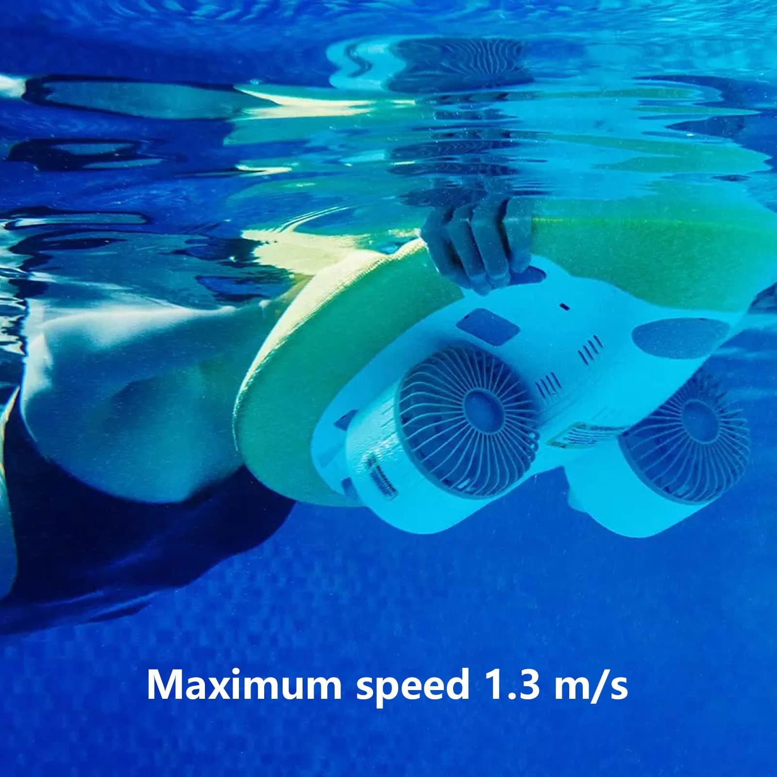 Scooter submarino portátil, pontón hidráulico, refuerzo de natación para jugar en el agua, flotar y bucear