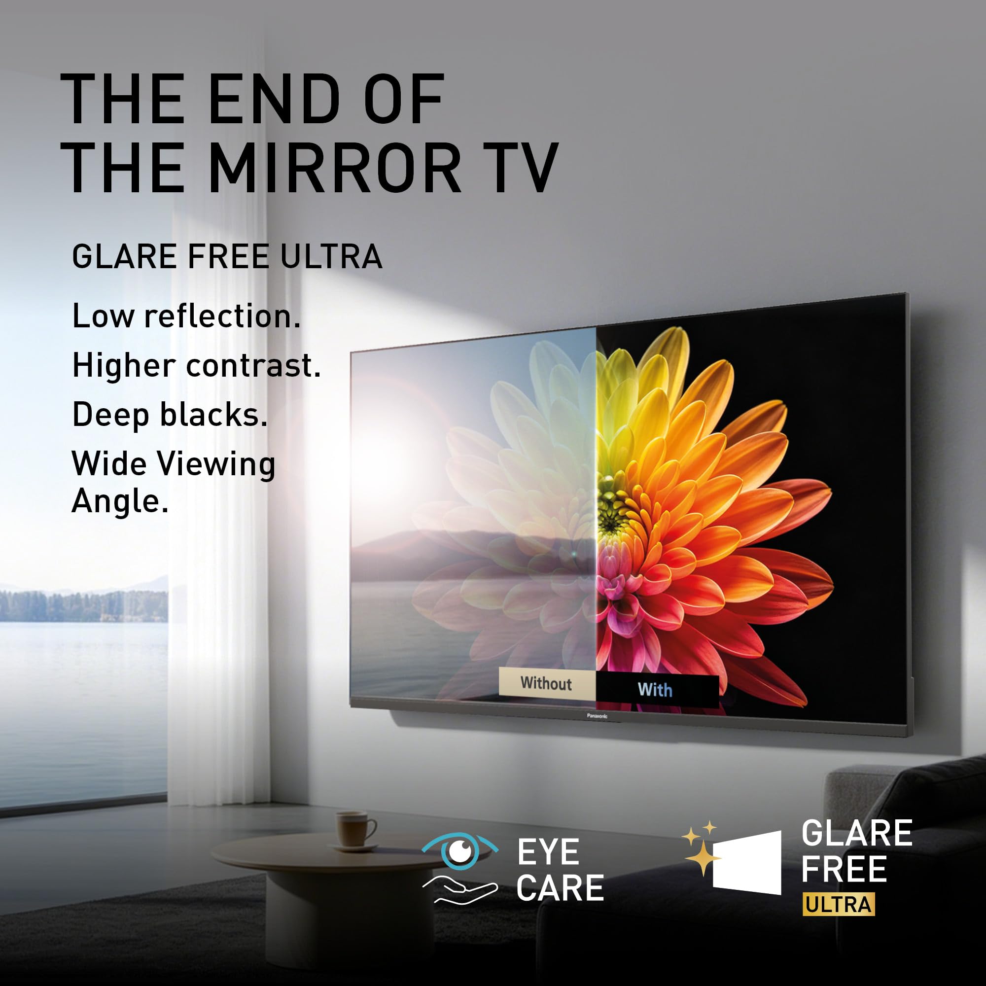 Panasonic TN-75W90C, 4K QD-Mini LED, Glare Free Ultra, Google TV Smart TV | AI 4K Colour Engine, Game Mode, 120Hz, Google Assistant, Bluetooth, 75" (189cm), W90C Serie, 2026