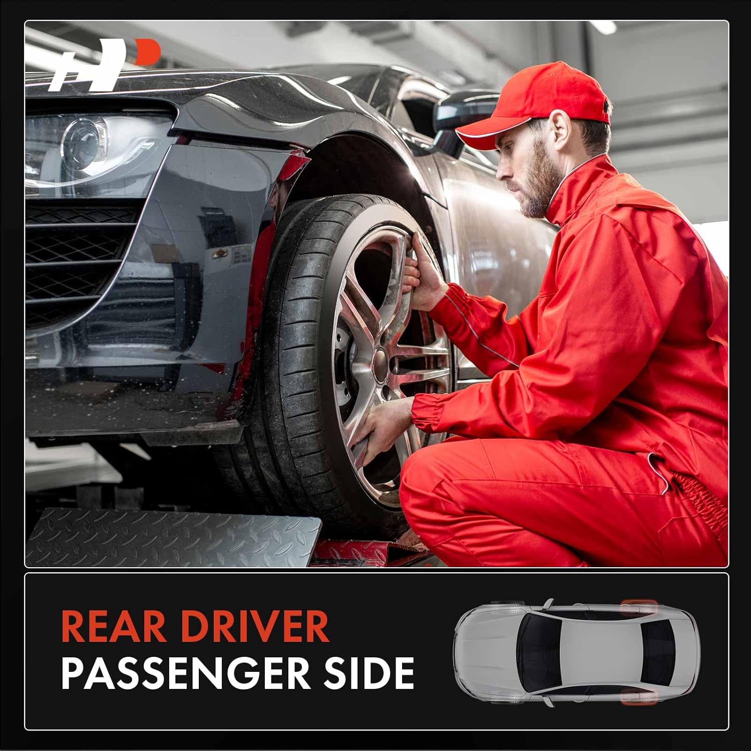 A-Premium Rear Wheel Bearing and Hub Assembly with 4-Lug Compatible with Nissan Sentra 2007-2012, L4 2.0L and 4-Wheel ABS Only