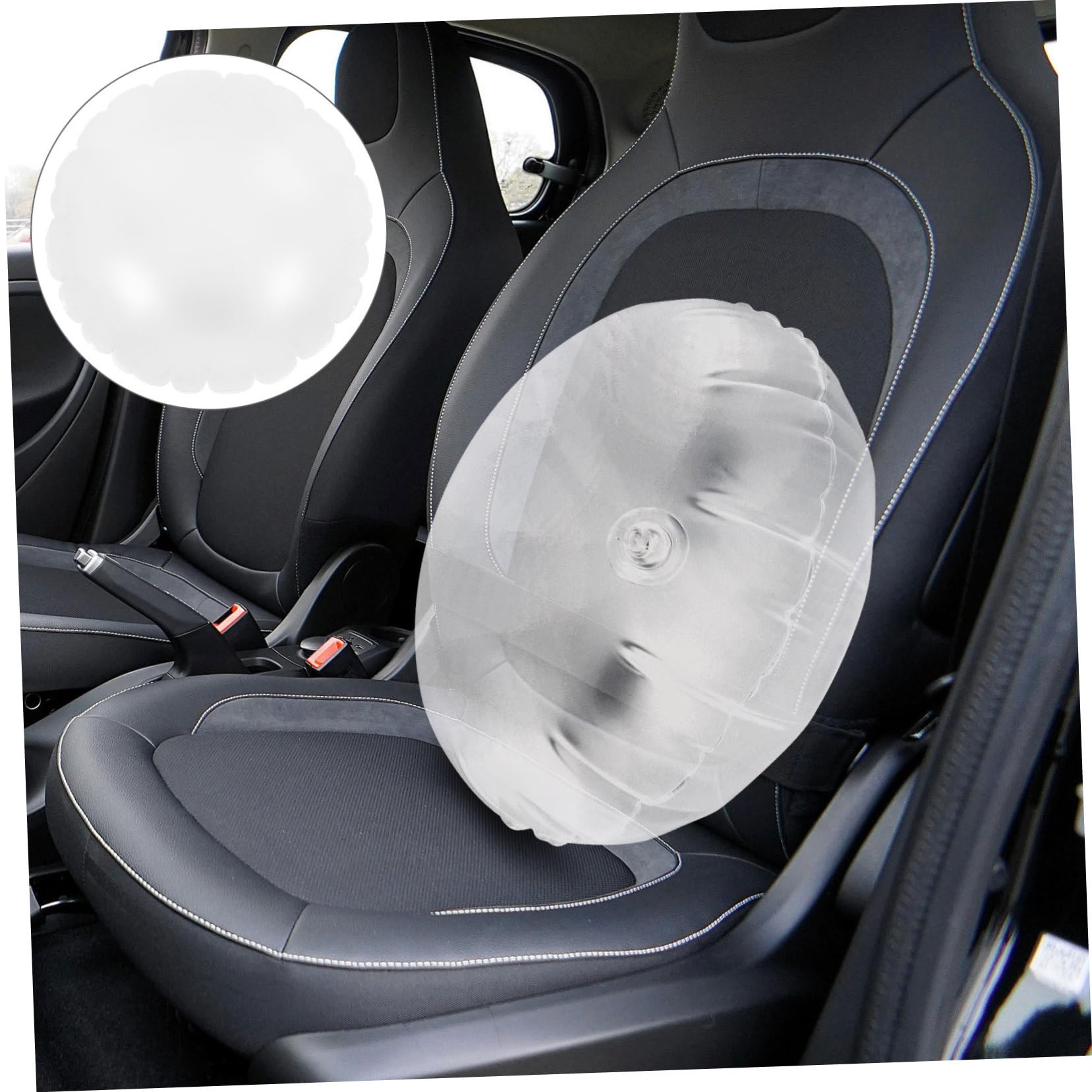2piezas Cojín Inflable Transparente para Sofá Almohada De Soporte para Cuello y Espalda para y Relleno De Almohada Portátil y Práctico