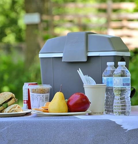 Miniatura 8 de Koolatron Enfriador eléctrico portátil enchufable para automóvil de 12 V, 9.8 cuartos de galón (9 L), sin hielo térmico eléctrico portátil para