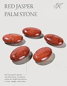 Amazon.com: KALIFANO Red Jasper Palm Stone with Healing & Calming