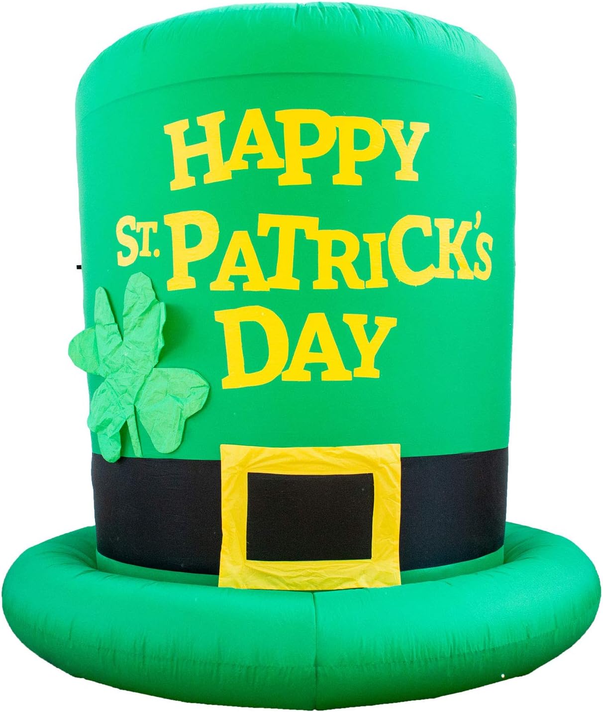 Holidayana 6ft St Patricks Day Inflatable Top Hat - Large St Patty’s Shamrock Leprechaun Hat Blow Up Yard Decoration, Includes Built-in Bulbs, Tie-Down Points, and Powerful Built-in Fan : Patio, Lawn & Garden