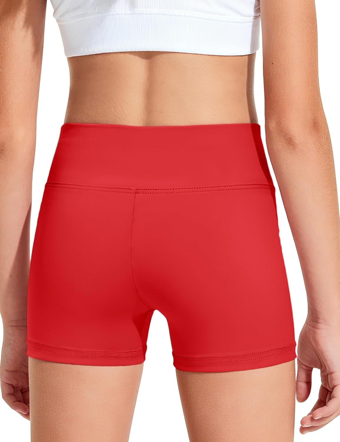 Girls Dance Shorts Kids Bike Gymnastic Volleyball Cartwheel High Waisted Short for Youth - Image 4