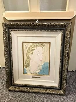 Amazon.co.jp: レオナールフジタ 藤田嗣治 パリの女 木版画サイン入り