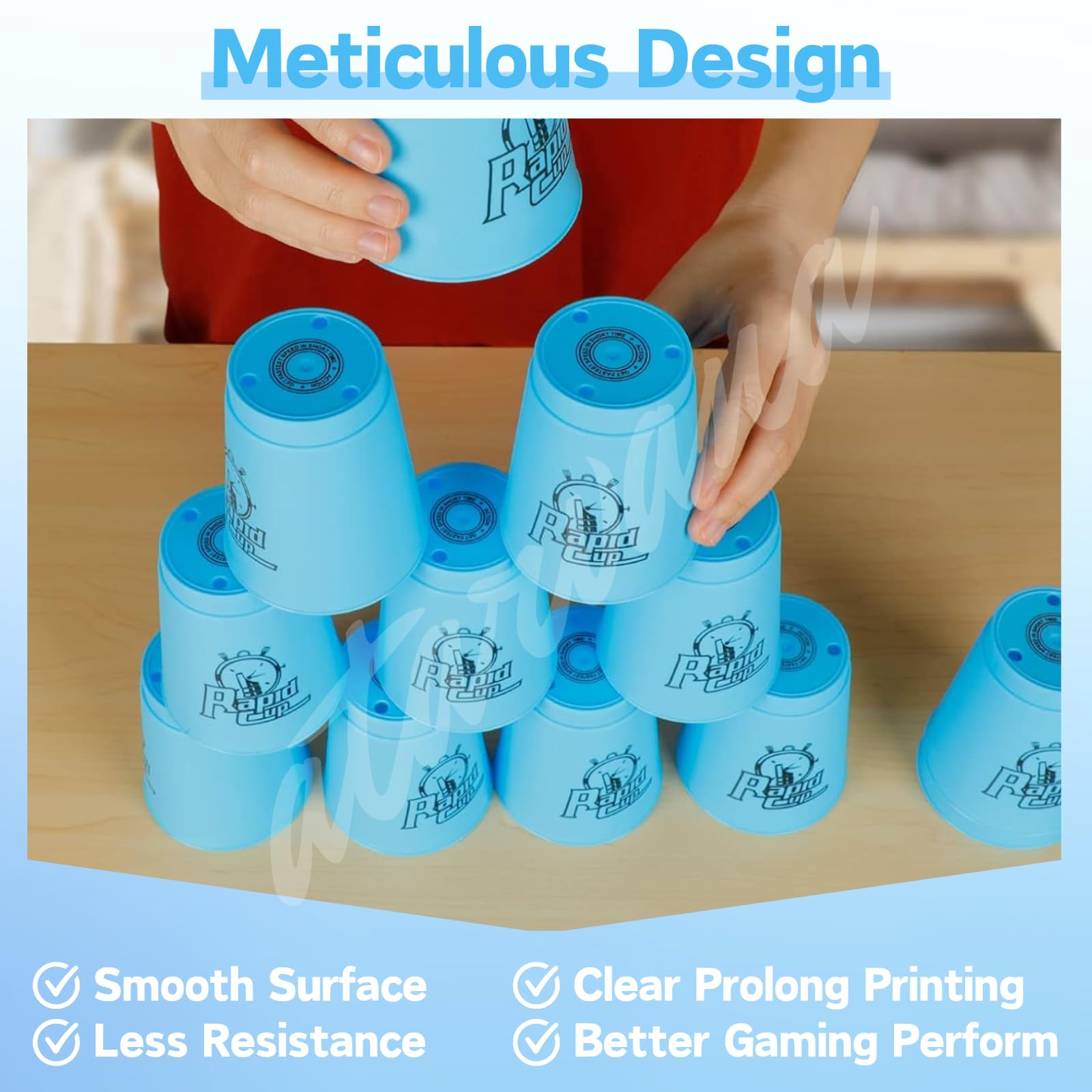 Speed Stacking Game 48pc Sport Stacking Cups Set - With Carry Bag - Fun ...