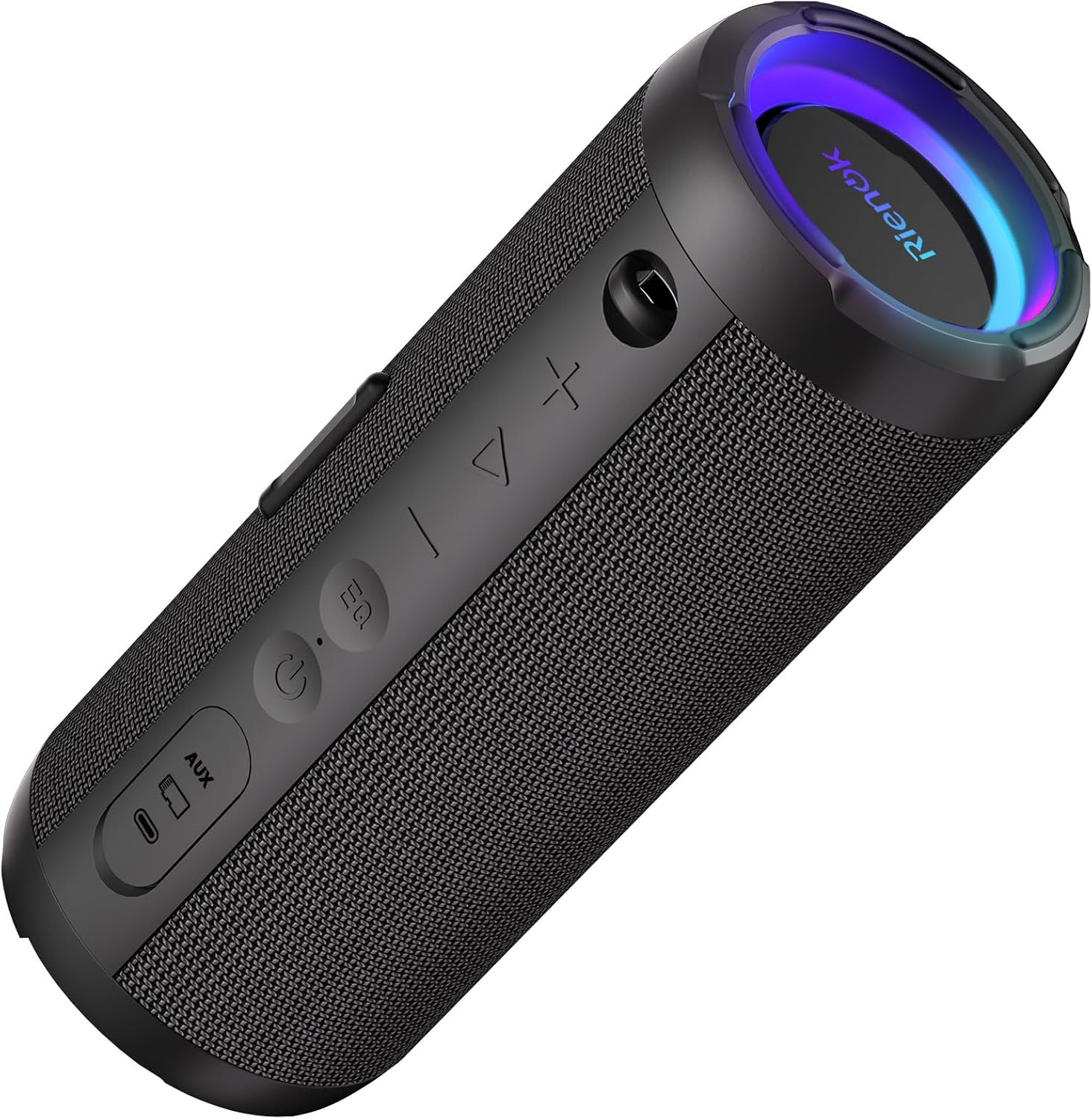 RIENOK 40 W Bluetooth Speaker Music Box with EQ Mode 30 Hours Runtime Bluetooth 5.3 with RGB Lighting Support TF Card AUX with Bass for Party Garage Garden Camping Outdoor