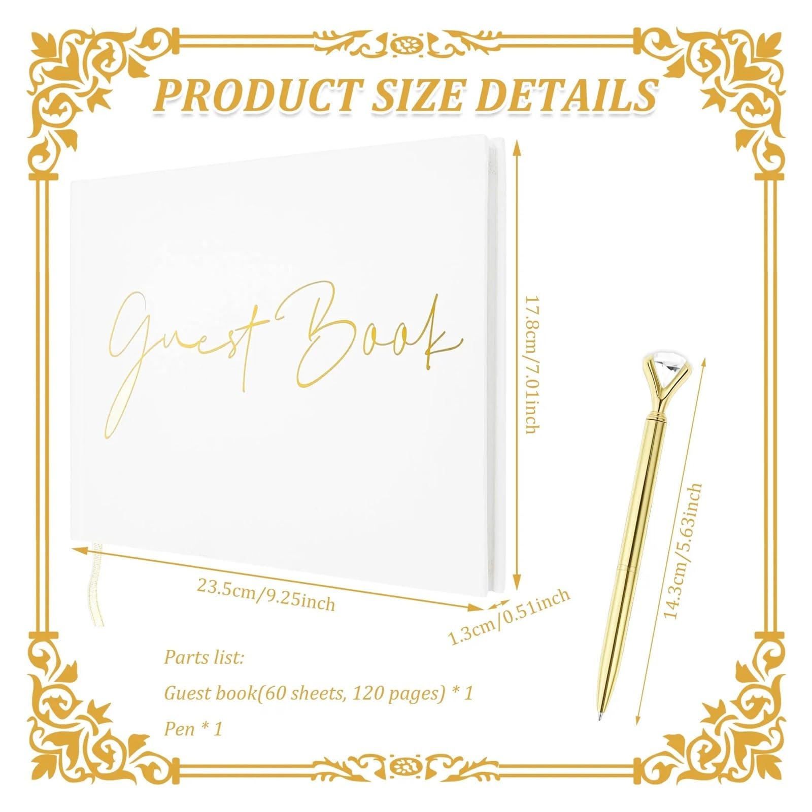 Libro Firmas Boda Libro de Signos Memoria Boda Papel Liso