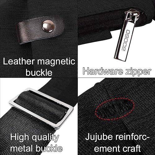 Miniatura 6 de OSOCE Mochila antirrobo impermeable para el hombro bandolera en el pecho mochila para bicicleta deportiva