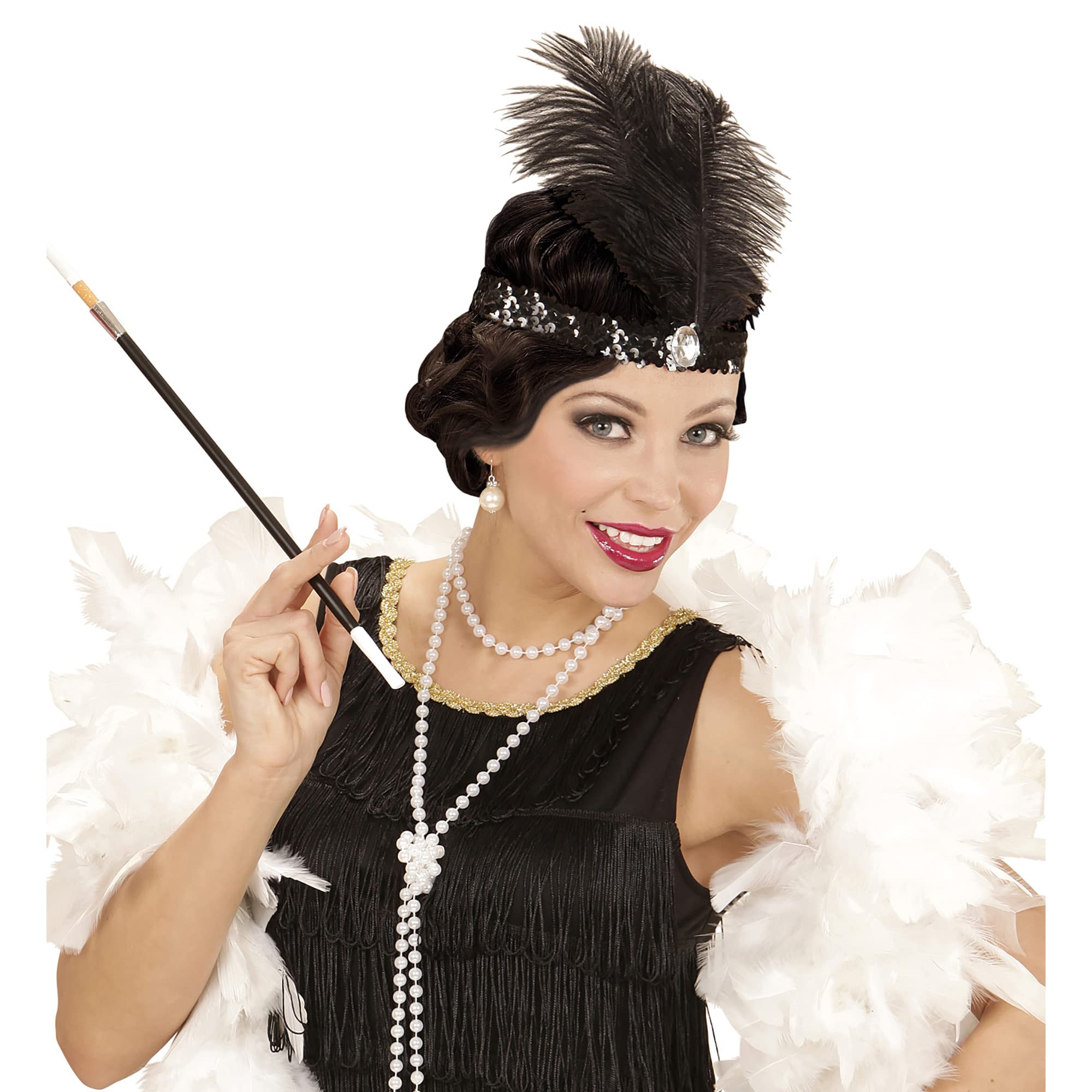 Années 20 Charleston Serre Tête Plumes Accessoire WIDMANN