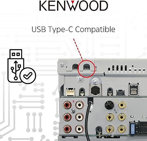 Miniatura 4 de KENWOOD DMX9708S 6.95-Inch Capacitive Touch Screen, Car Stereo, Wired and Wireless CarPlay and Android Auto, Bluetooth, AM/FM Radio, MP3 Player, USB