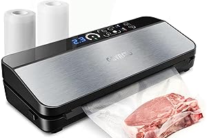 Automatic Vacuum Sealer Machine with 11x16 & 8x16 Vacuum Sealer Bags, DUO POWER XL