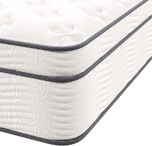 Miniatura 14 de Modway Jenna - Colchón King de muelles interiores (8 pulgadas), Tela, Blanco