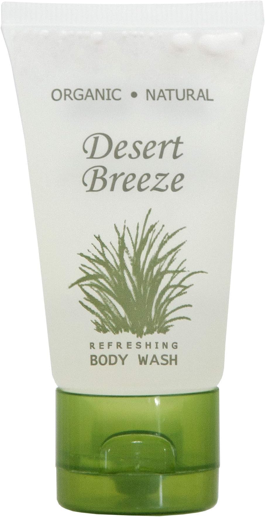Desert Breeze Body Wash, Travel Size Hotel Toiletries, 1 oz Flip Cap (Case of 300)