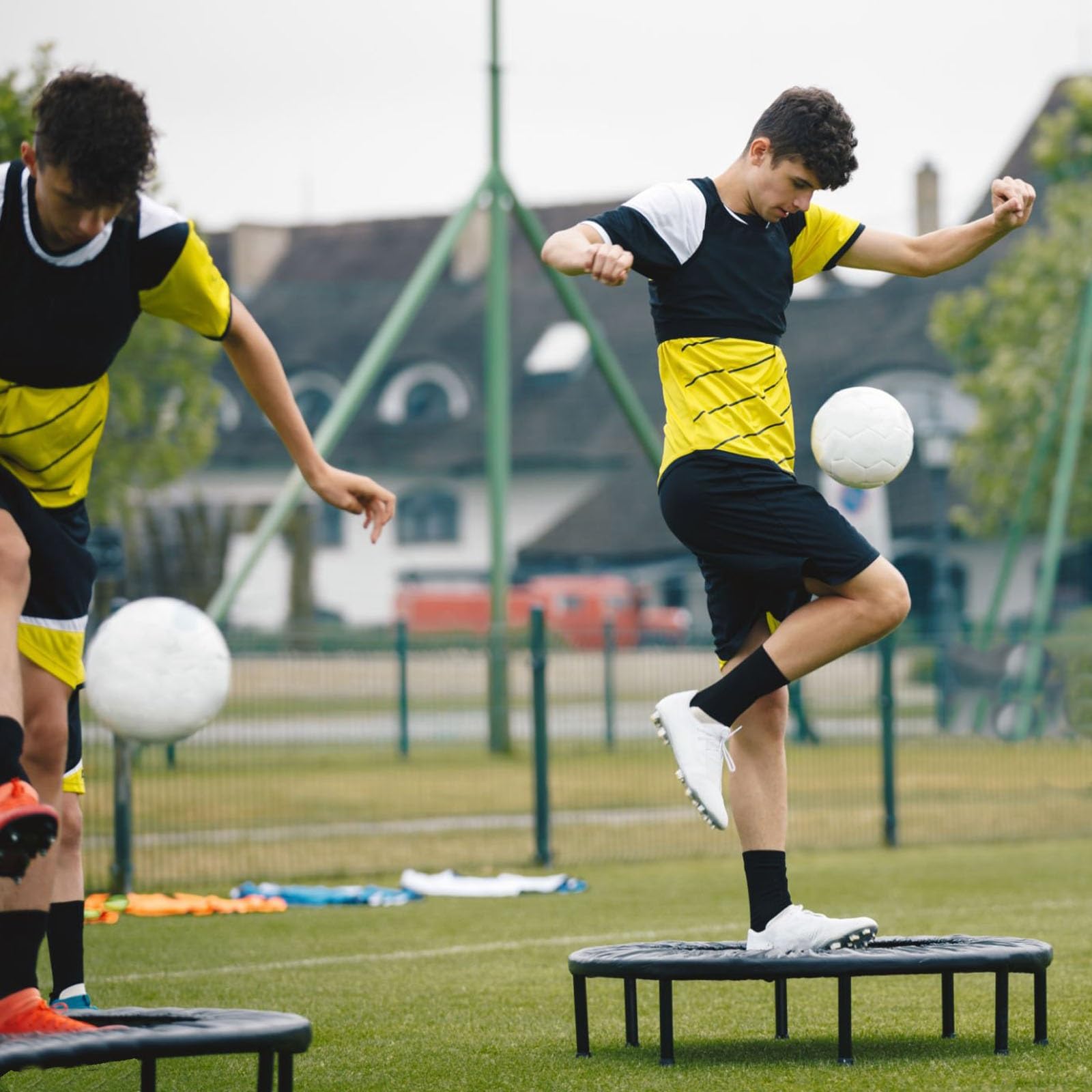 Zapasowa mata do trampoliny do okrągłych trampolin od 1,8 m do 4 m – osłona skoków i sprężyn – idealna do zabawy na świeżym powietrzu i wydajności odbijania