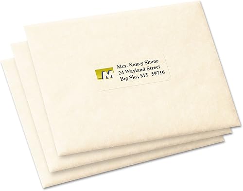 Miniatura 2 de Avery 18660 Etiquetas de dirección transparentes mate fáciles de despegar, inyección de tinta, 1 x 2 58, 300 unidades