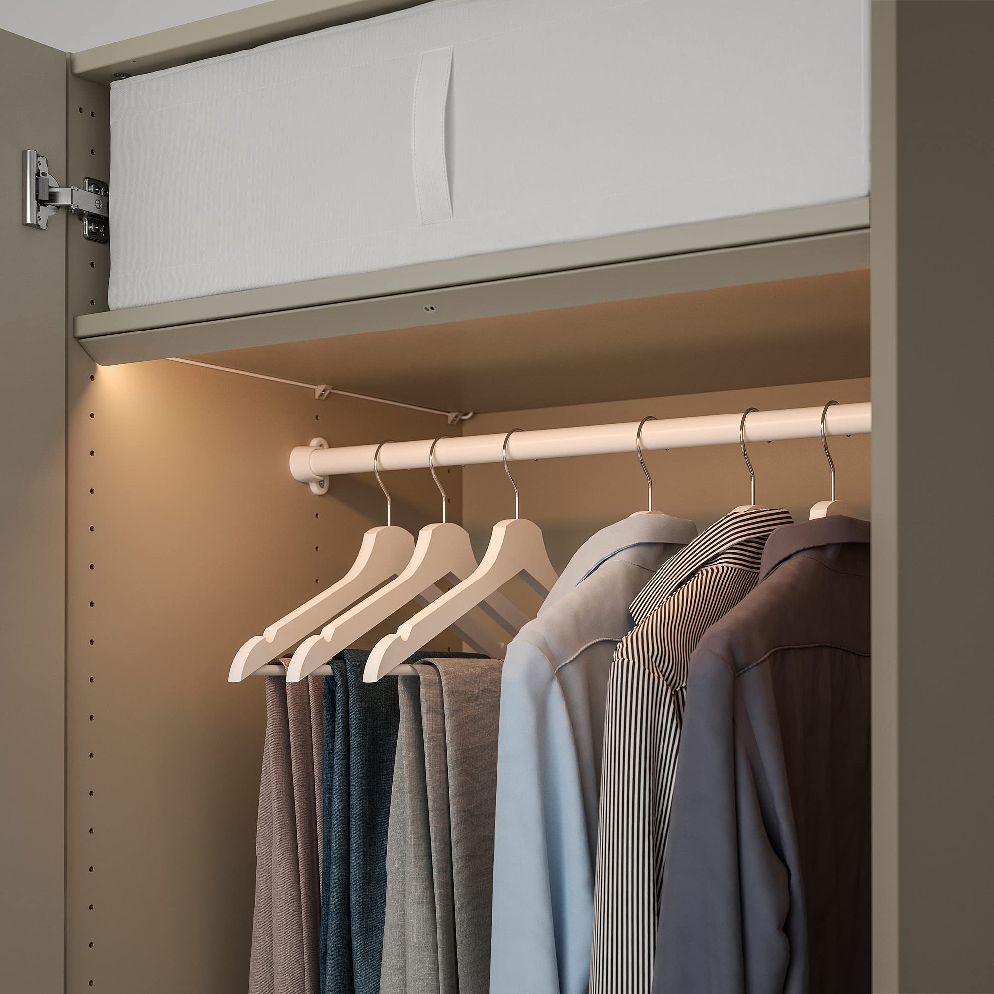 Ikea ÖVERSIDAN LED Kleiderschrank Beleuchtung Strp w Sensor 71cm dimmbar beige