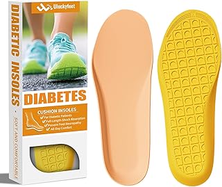 Diabetic Insoles for Men & Women-Soft Therapeutic Insoles,Suitable for Foot Cushioning, Reducing Friction, and