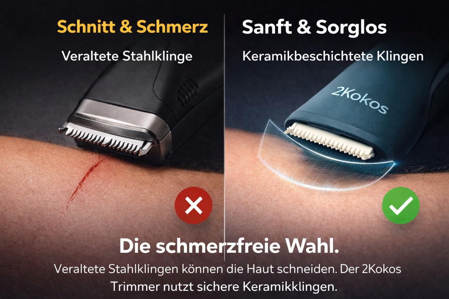 Intimrasierer Mann, Körperhaartrimmer für Herren, Bodygroomer, Rasierer herren intimbereich für Brust, Beine, Achselhöhle, Barttrimmer Herren, Wasserdicht Elektrischer Trimmer