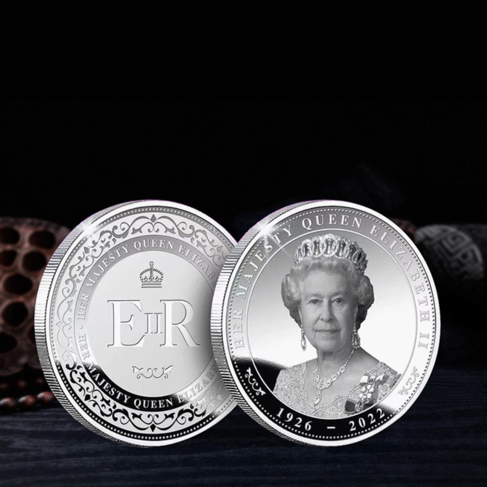 Wlty 15 Queen Elizabeth Ii Commemorative Coin Platinum Jubilee 1926-2022 Coin Queen Commemorating 70 Years
