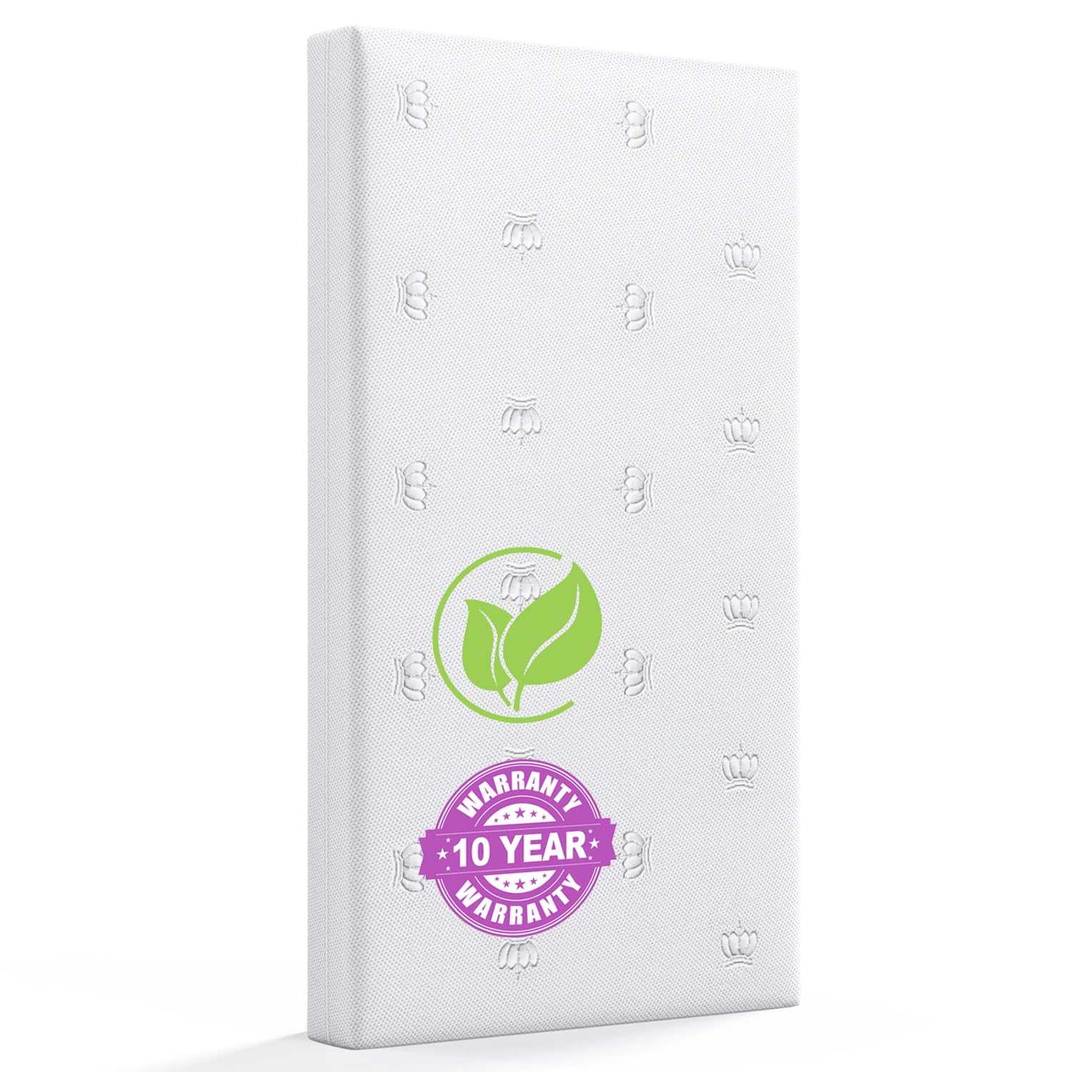Breathable Crib Mattress, Dual-Sided Premium Memory Foam Toddler Mattress, Waterproof, Removable and Machine-Washable Cover, fits Standard Full-Size Crib and Toddler Bed 52" x 27.7" x 5" White