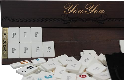 Miniatura 2 de Bastidores y azulejos de madera personalizados - Juego de Rummy de madera personalizado - Juego completo con estuche